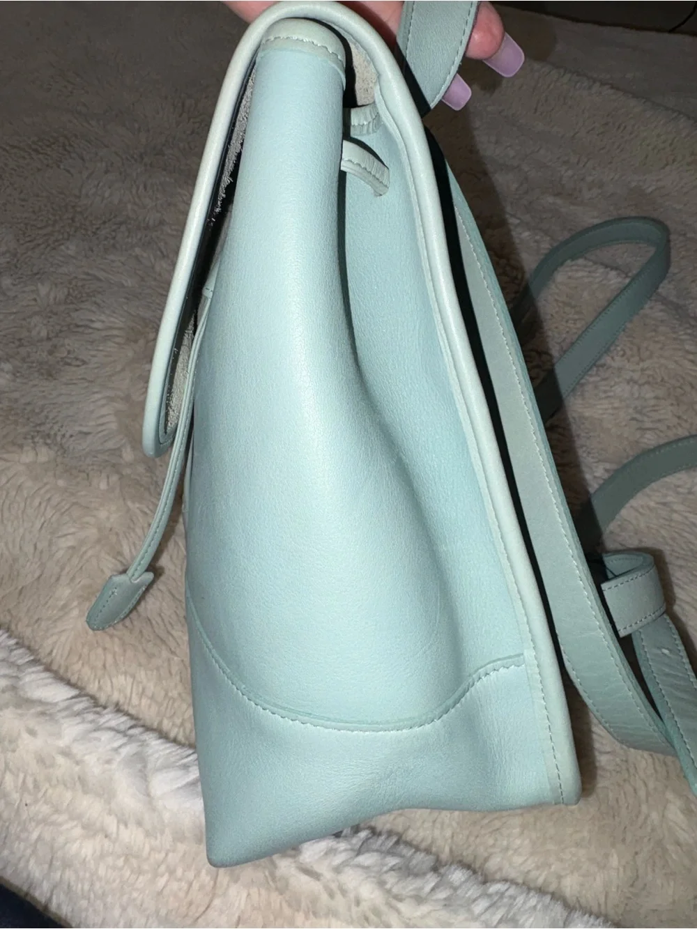 VTG (rare light green) PRISTINE COACH SMALL LEATHER DAYPACK